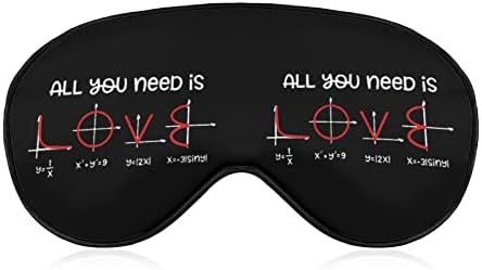 כל מה שאתה צריך זה אהבה מסכת שינה במתמטיקה עמידה מכסה עיוות עיוות עיוות עין עם רצועה מתכווננת לגברים נשים