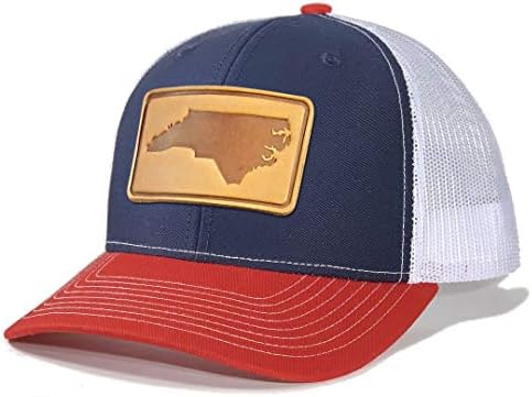 מולדת טיז גברים של צפון קרוליינה עור תיקון נהג משאית כובע