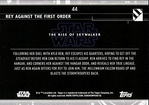 2020 Topps מלחמת הכוכבים עלייה של Skywalker Series 244 ריי נגד כרטיס המסחר הראשון בהזמנה הראשונה