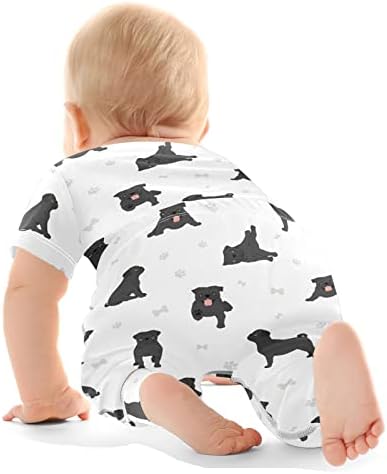 מכנסי תינוקות VVFELIXL מגדירים כלבים חמודים כלבים בגדי תינוקות קצרים לבנים בנות 0-24 חודשים
