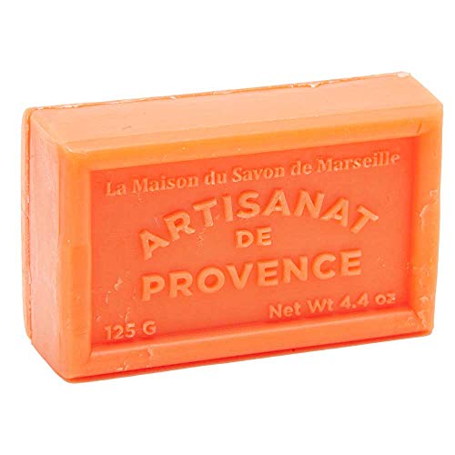 מייסון דו סבון דה מרסיי - סבון צרפתי עשוי חמאת שיאה אורגנית - ניחוח דלעת חלבית-בר 125 גרם